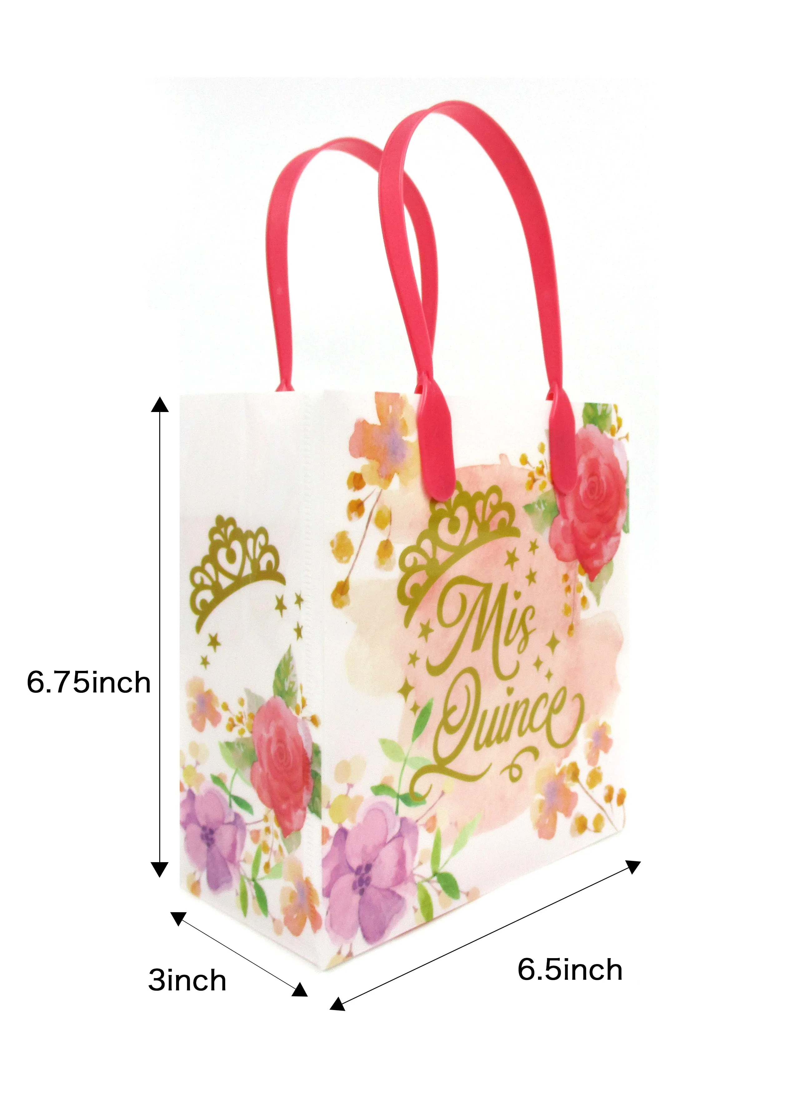 Quicenera Party Favor Bags Treat Bags - Set of 6 or 12