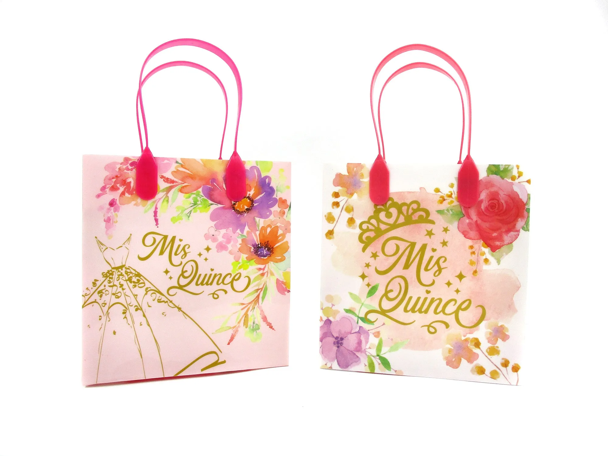 Quicenera Party Favor Bags Treat Bags - Set of 6 or 12