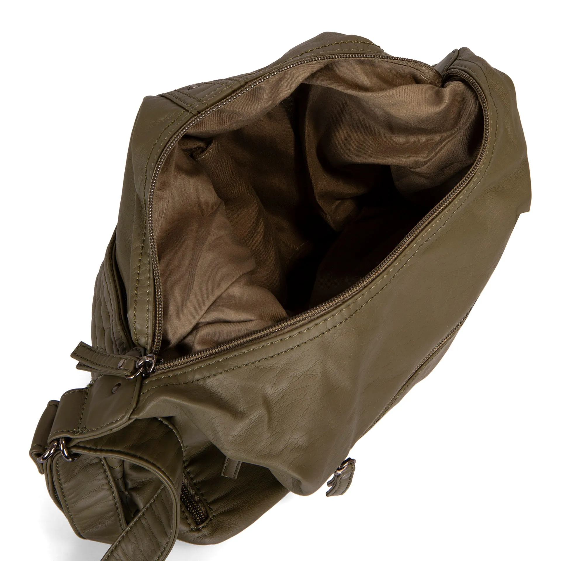 Quilted Convertible Hobo Bag