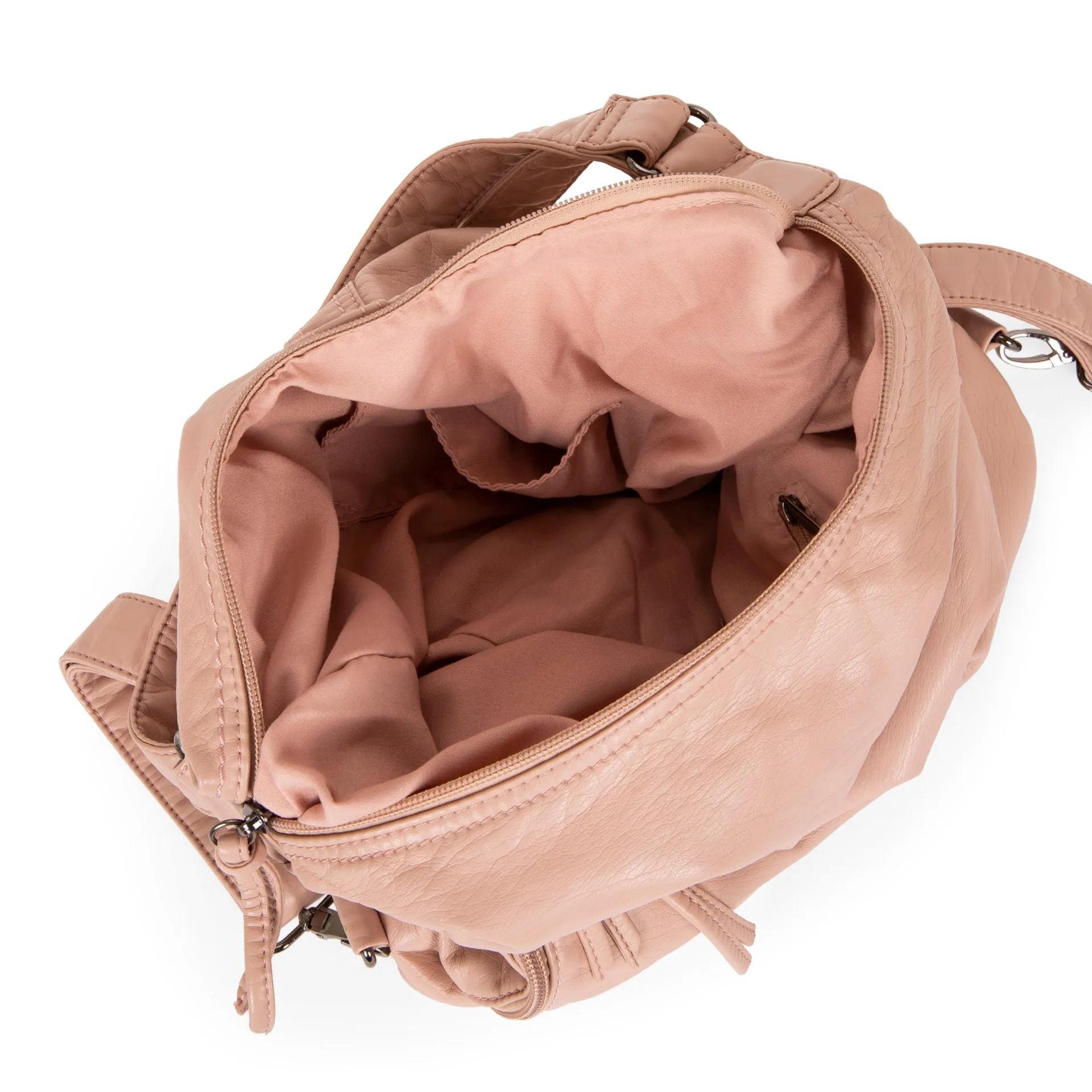 Quilted Convertible Hobo Bag