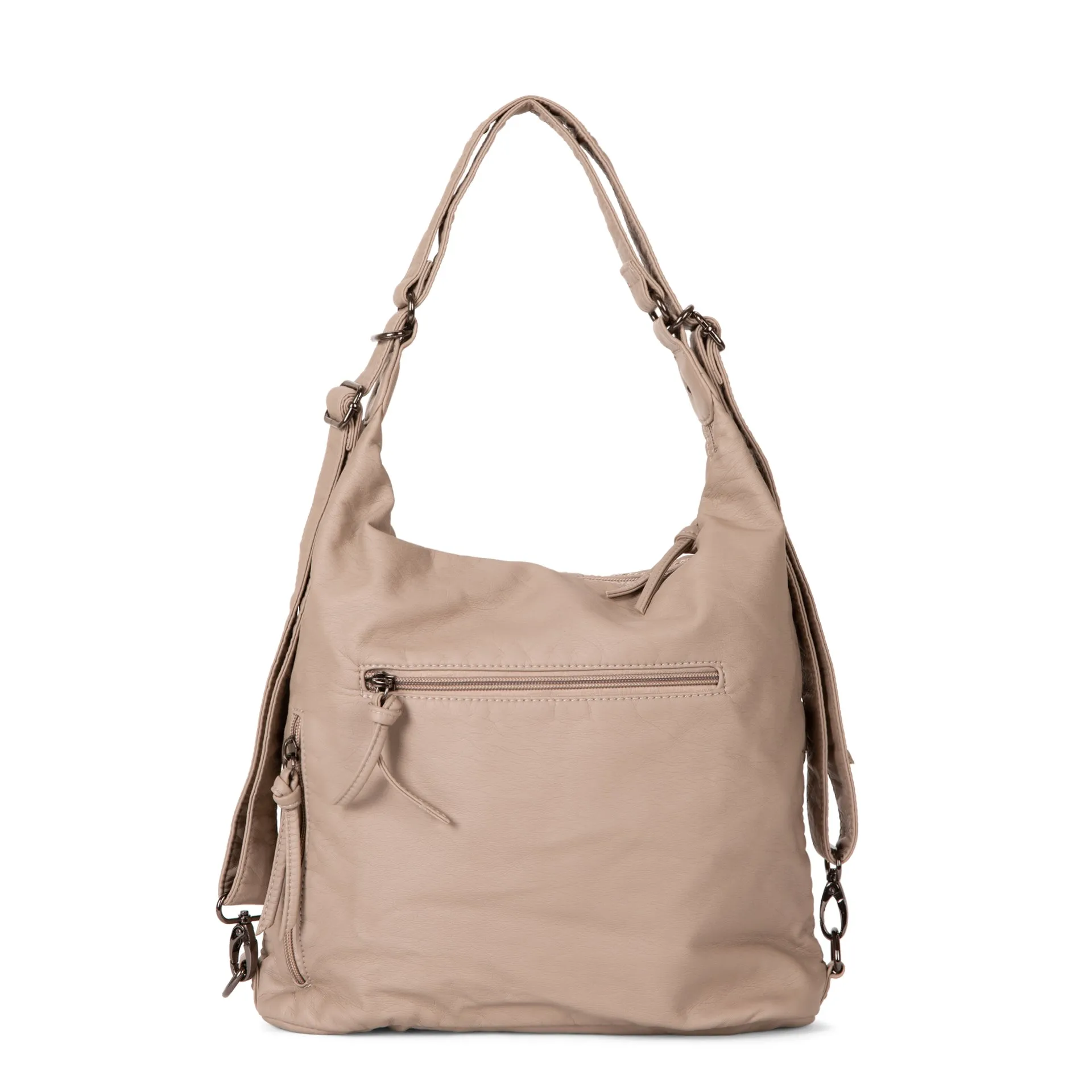 Quilted Convertible Hobo Bag
