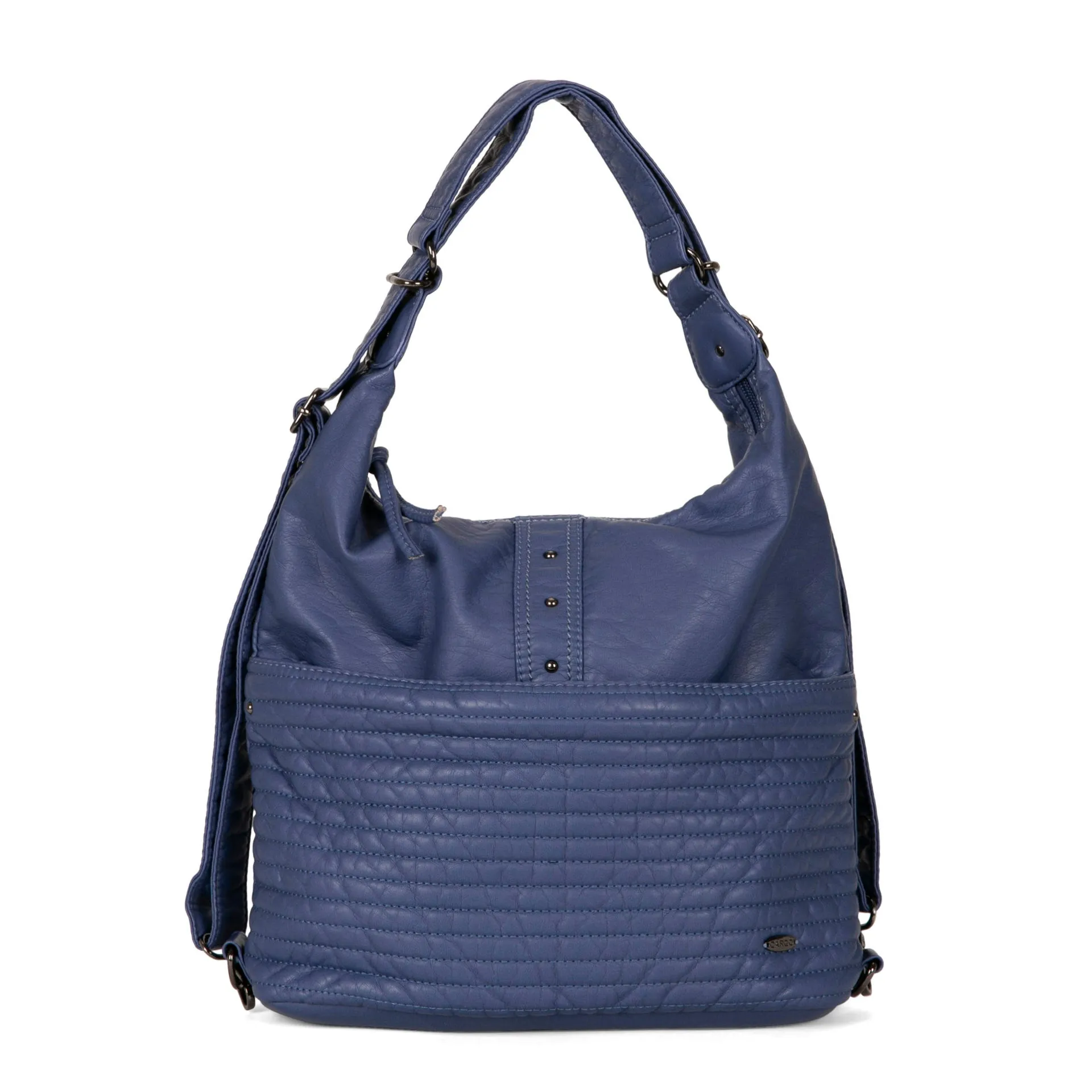 Quilted Convertible Hobo Bag