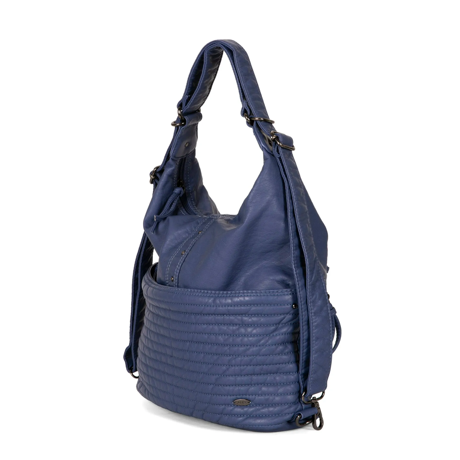 Quilted Convertible Hobo Bag