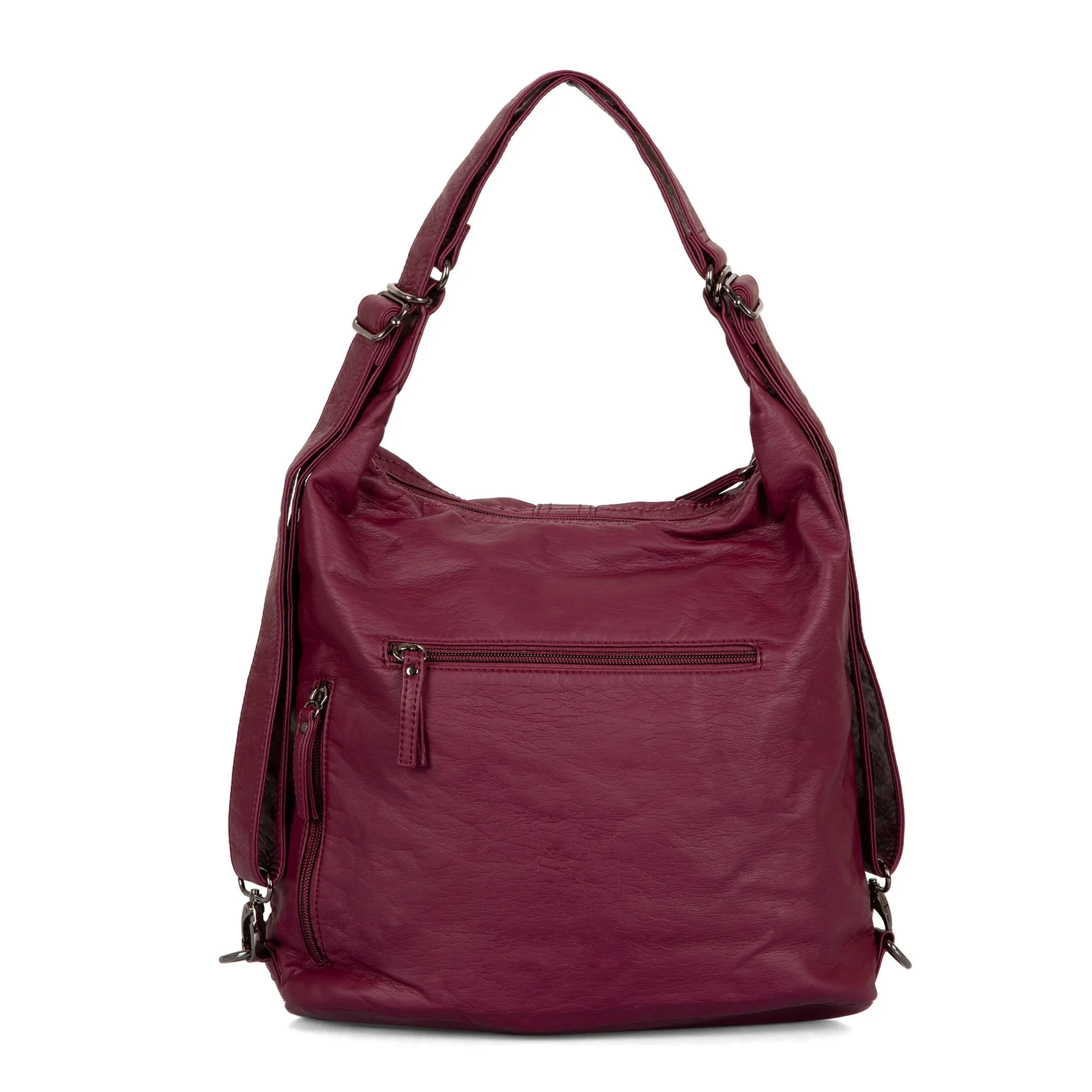 Quilted Convertible Hobo Bag