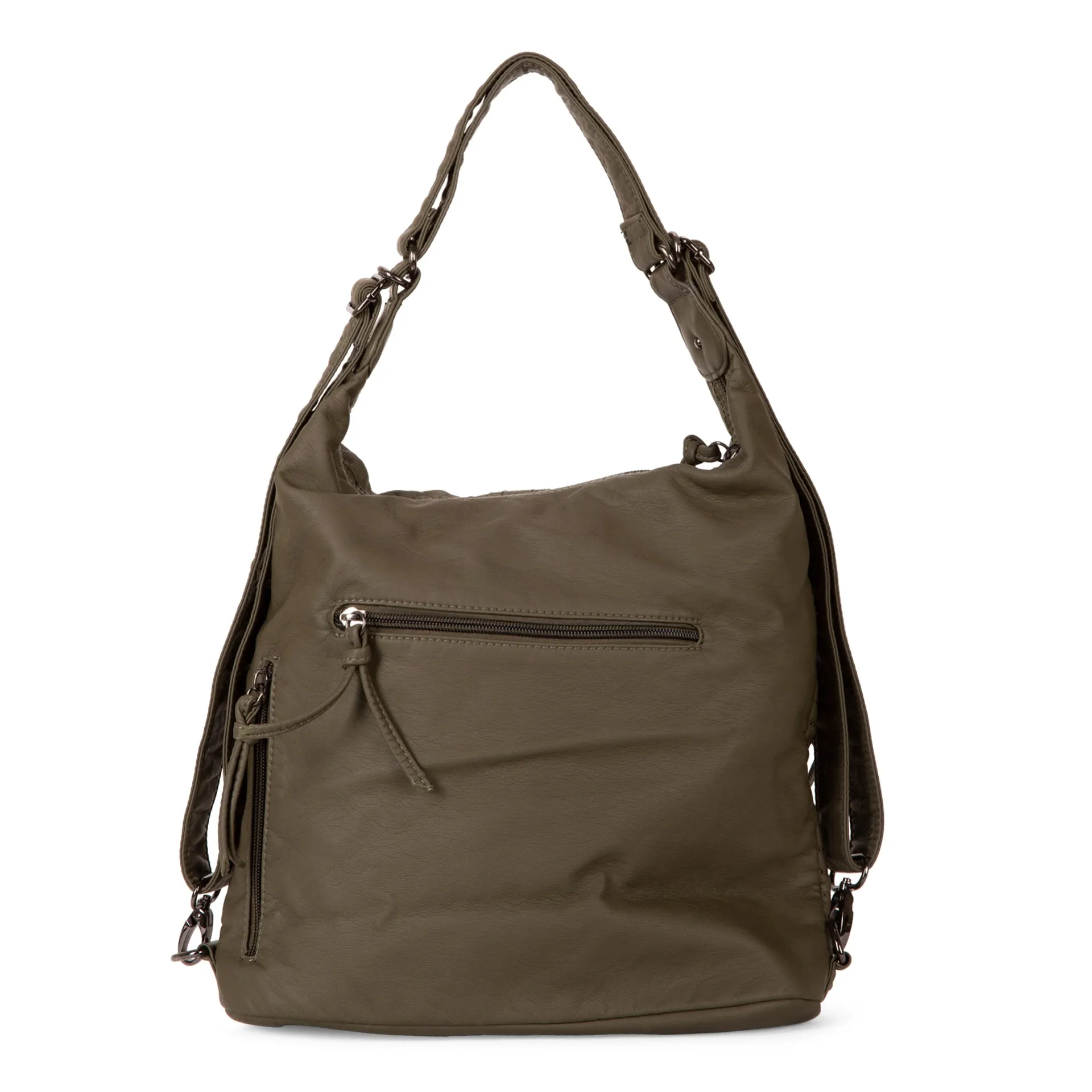 Quilted Convertible Hobo Bag