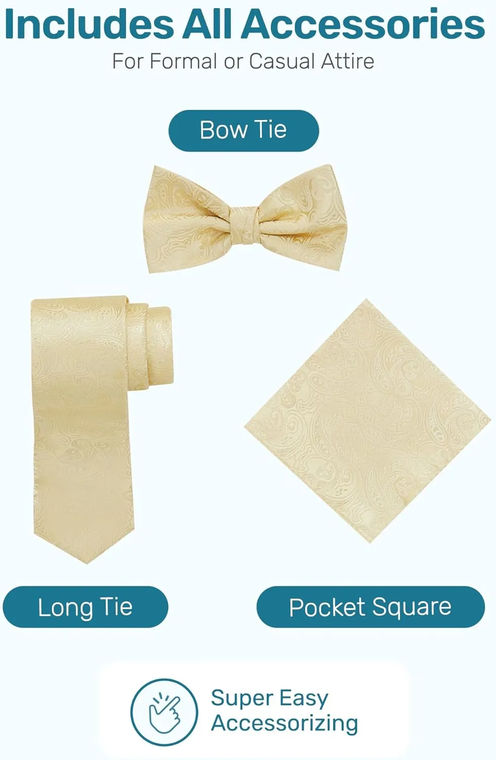 S.H. Churchill & Co. Boys 4 Piece Formal Paisley Vest and Tie Set