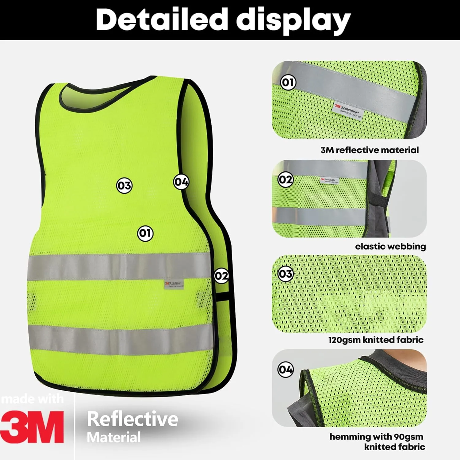 SIFE kids safety vest, made with 3m reflective material, safeguards our young adventurers