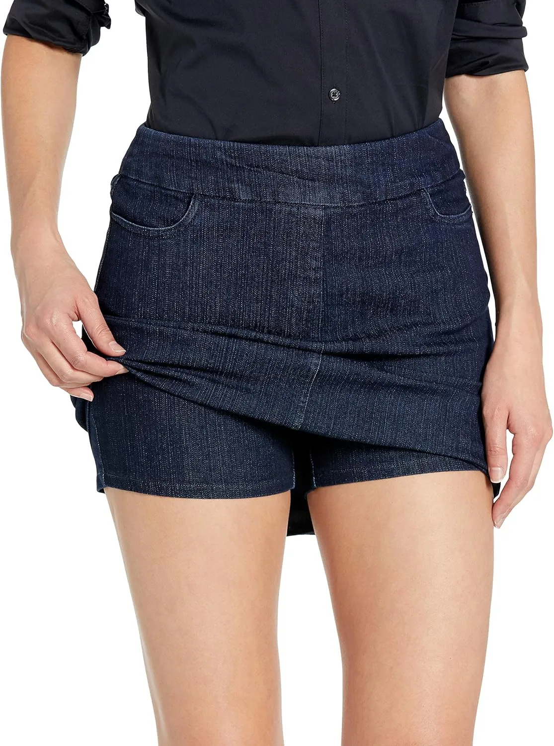 SLIM-SATION Women's Wide Band Pull on Skort