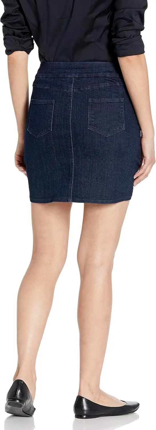SLIM-SATION Women's Wide Band Pull on Skort