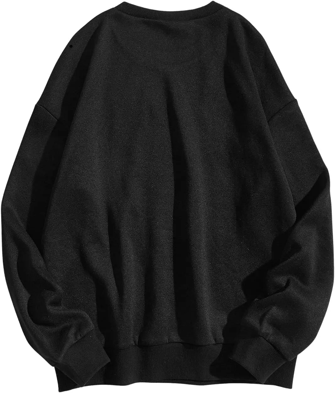SweatyRocks Women's Casual Long Sleeve Sweatshirt Round Neck Pullover Tops