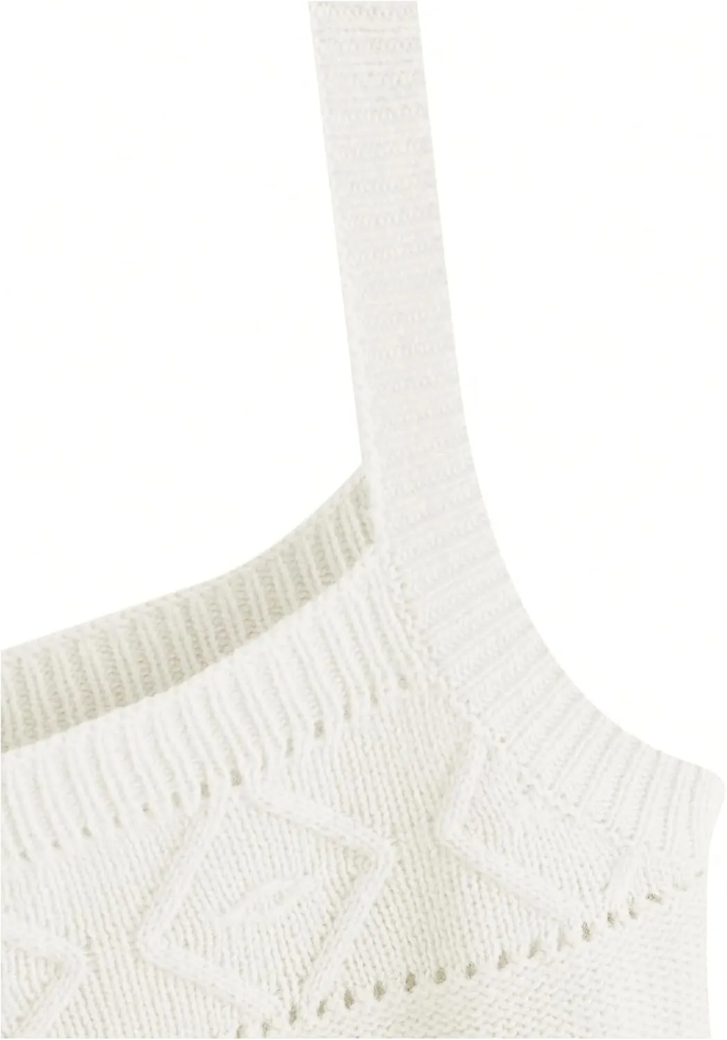 SweatyRocks Women's Sleeveless Solid Knit Straps Crop Tank Tops