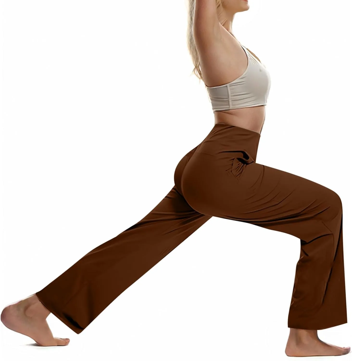 TARIENDY Yoga Pants Women 2025 Wide Leg Pants High Waist Stretch Dressy Casual Sweatpants Loose Comfy Workout Trousers
