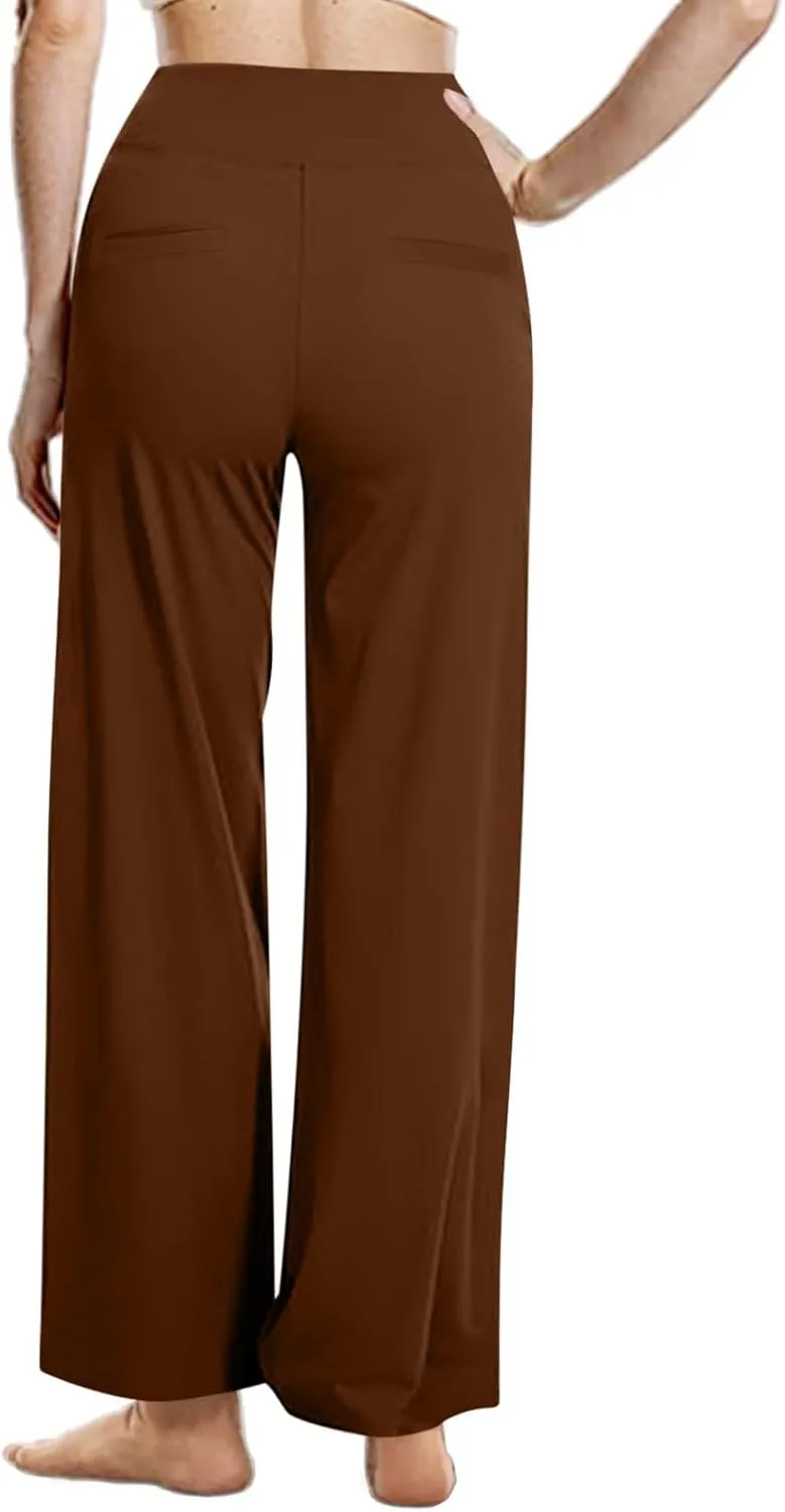 TARIENDY Yoga Pants Women 2025 Wide Leg Pants High Waist Stretch Dressy Casual Sweatpants Loose Comfy Workout Trousers