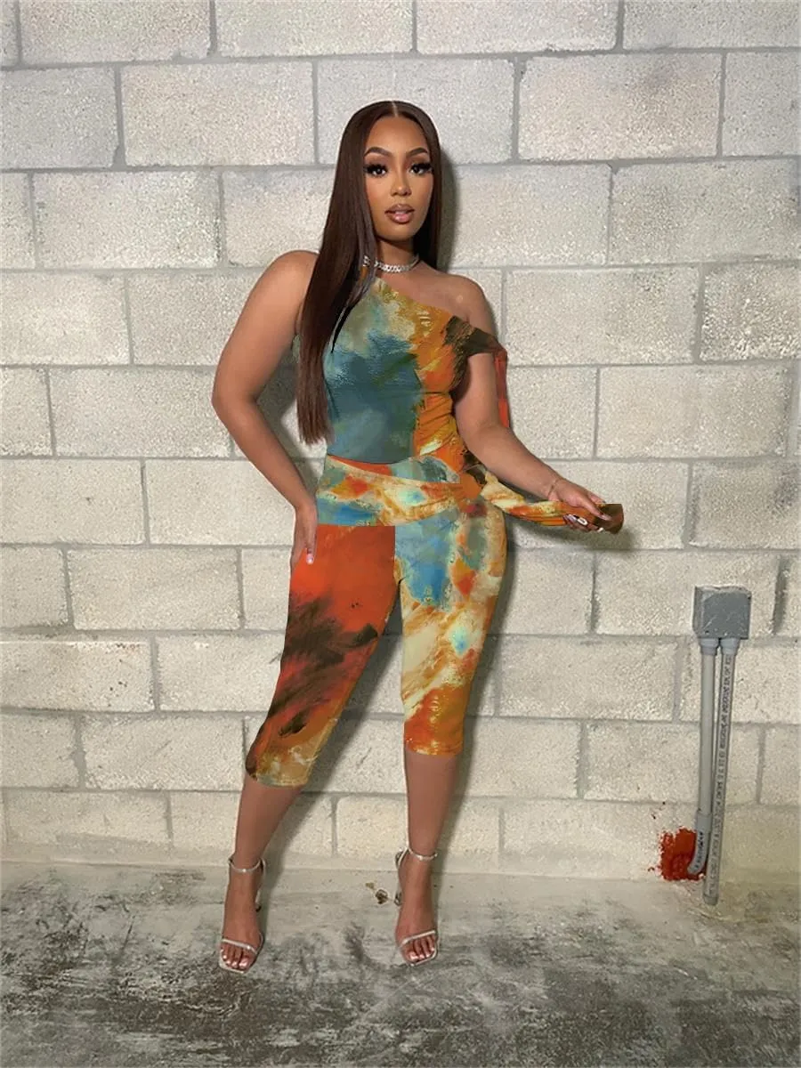 Two Piece Sets for Women Summer Outfits Off The Shoulder Tops Pants Sets Sexy Jumpsuits Vacation Outfits Matching Sets