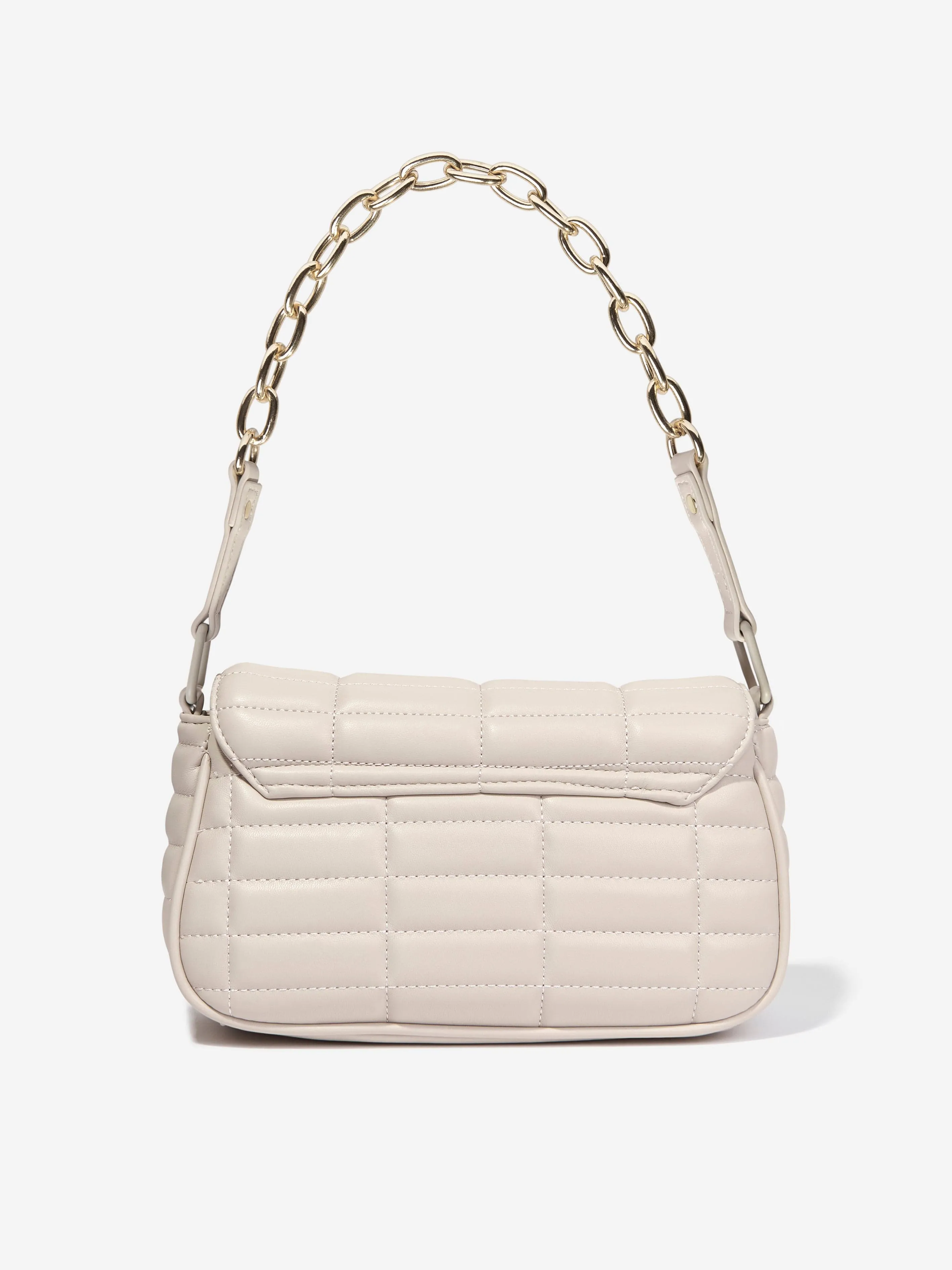 Valentino Girls Quilt Flap Bag in Beige (W:23cm)