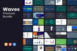 WAVES Finance Presentation Templates Bundle
