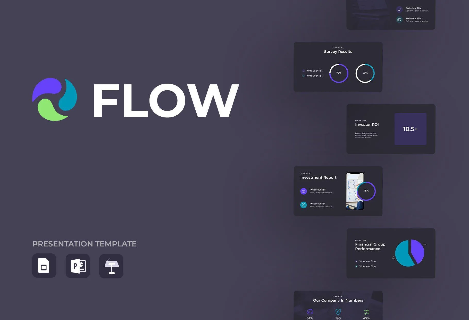 WAVES Finance Presentation Templates Bundle