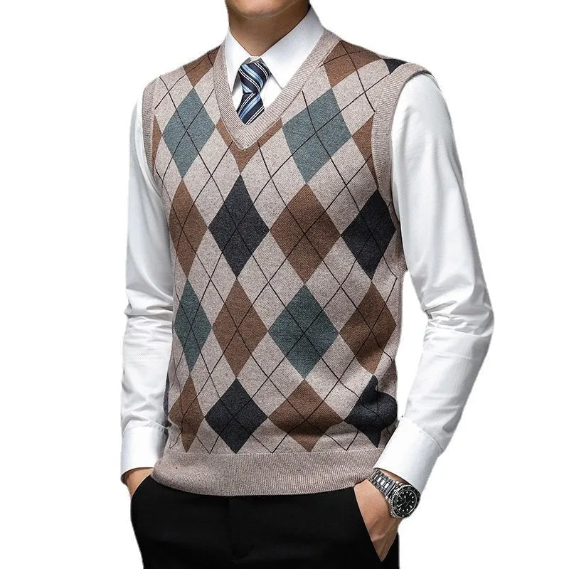 West Louis Warm Woolen Sweater Vest