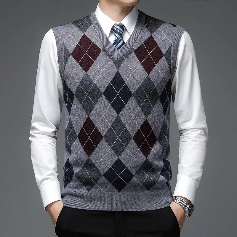 West Louis Warm Woolen Sweater Vest