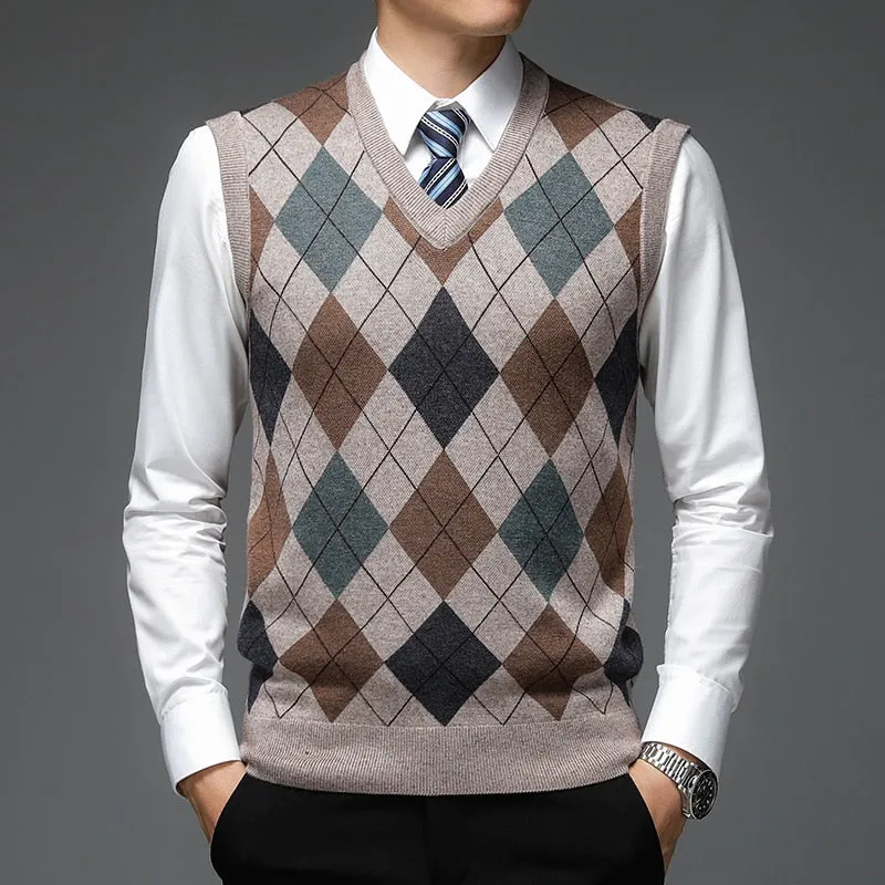 West Louis Warm Woolen Sweater Vest