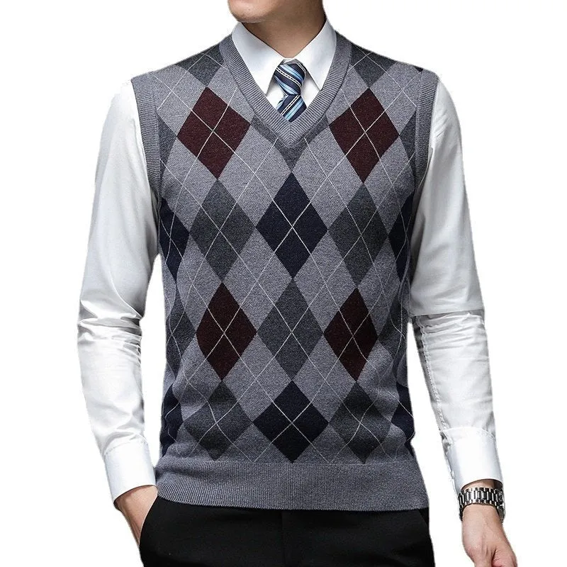 West Louis Warm Woolen Sweater Vest