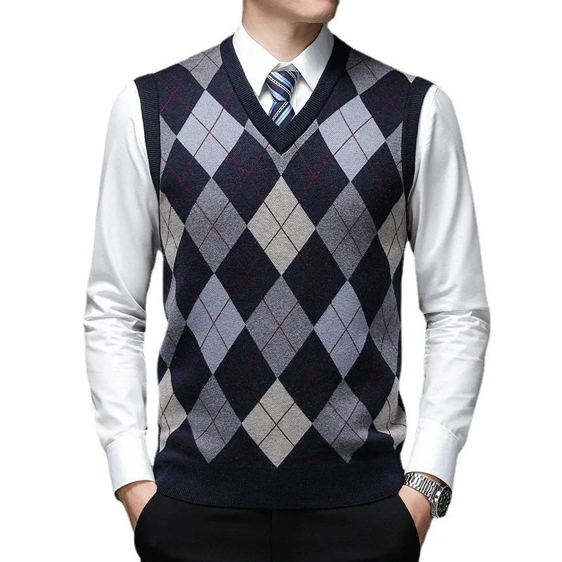 West Louis Warm Woolen Sweater Vest