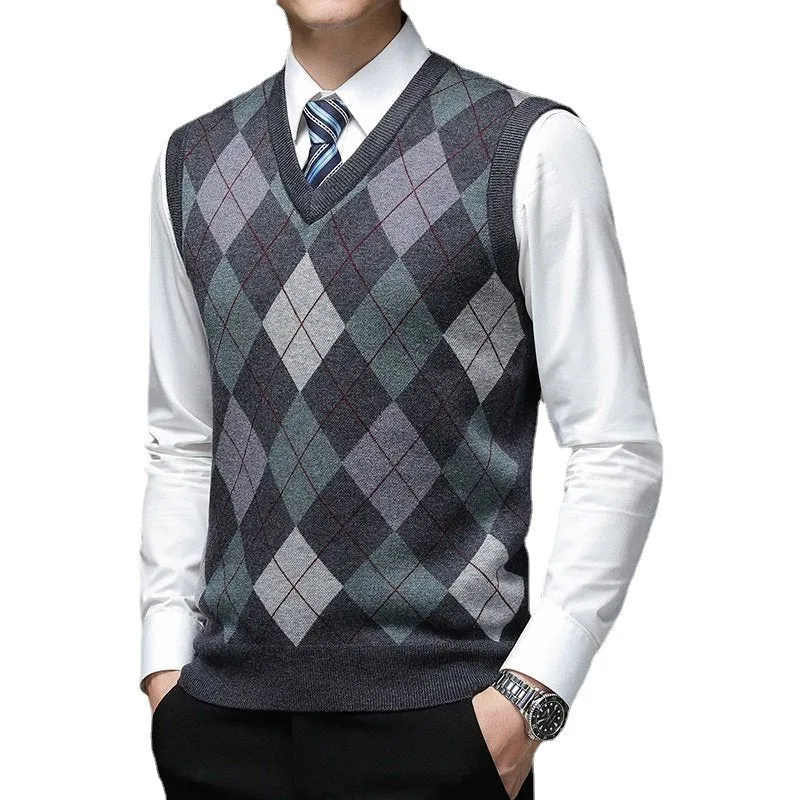 West Louis Warm Woolen Sweater Vest