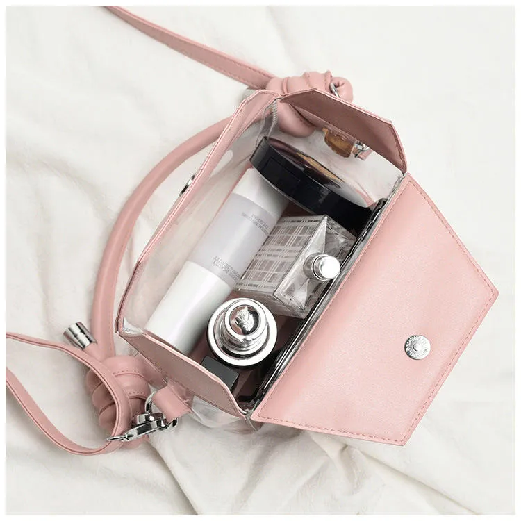 Women Fashion PVC Transparent Crossbody Bag Shoulder
