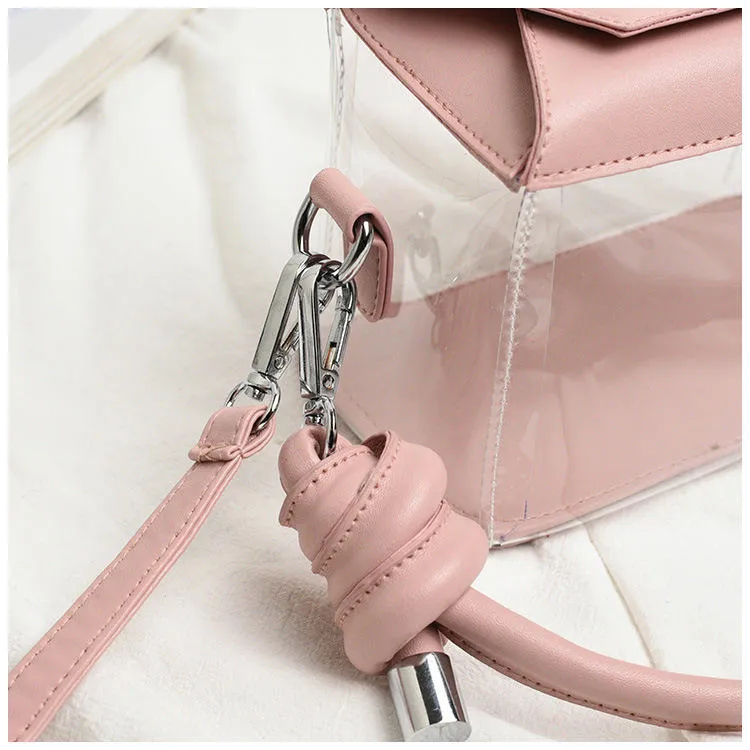 Women Fashion PVC Transparent Crossbody Bag Shoulder