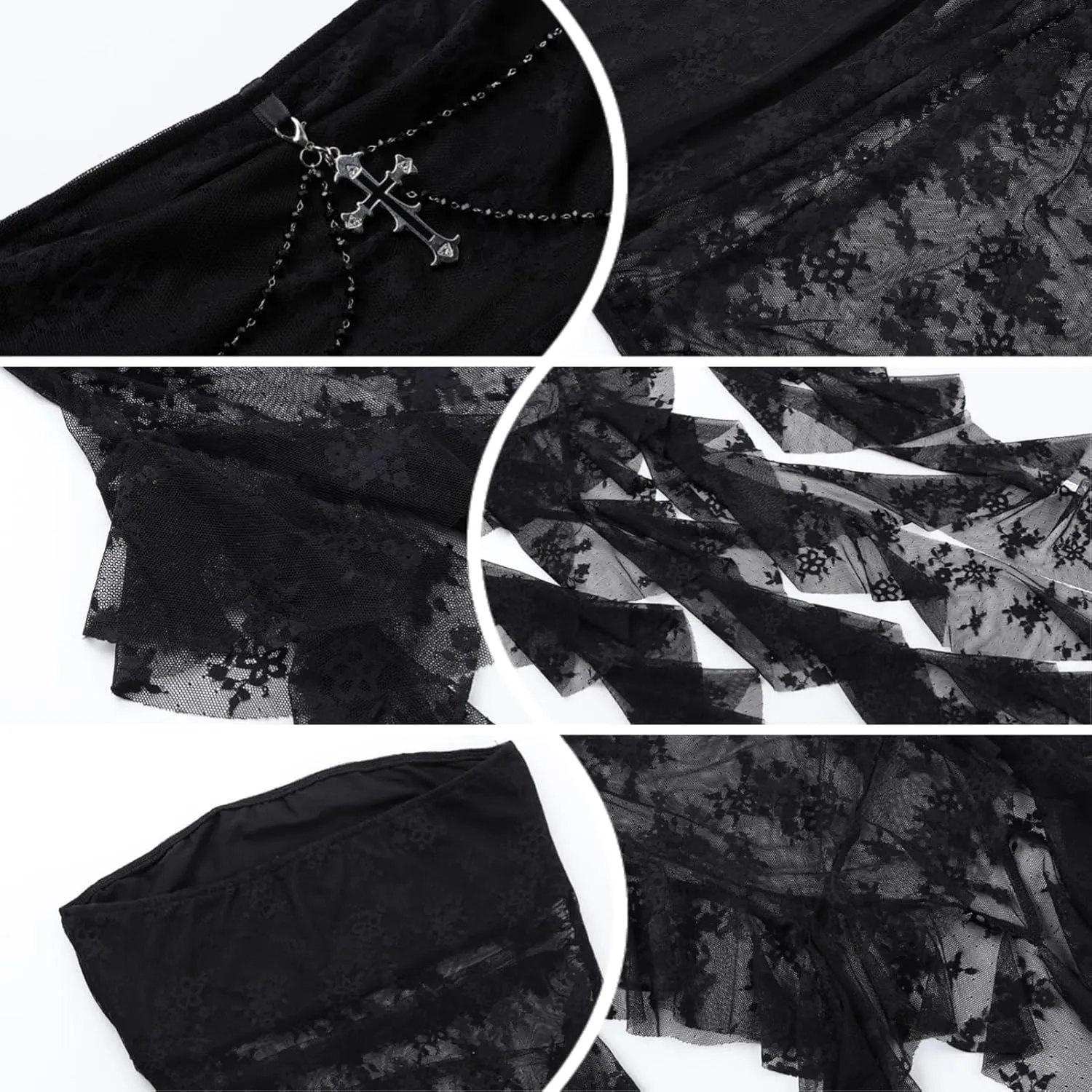 Women Gothic Strapless Crop Tank Tops Grunge Tube Top Y2k Vest Tshirts