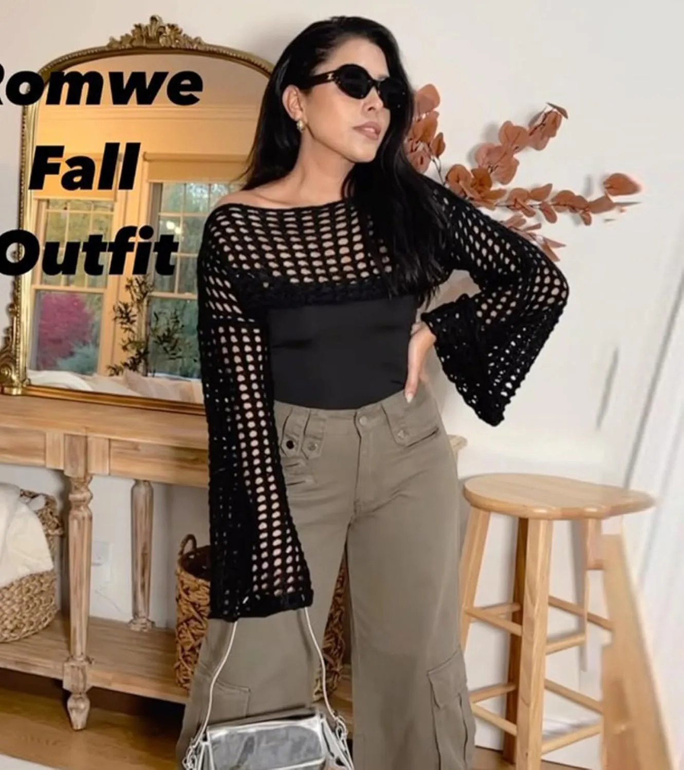 Women's Mesh Crochet Crop Tops Shrugs Sexy Y2k Hollow Out Cropped Knit Sweater See Through Bikini Cover Ups