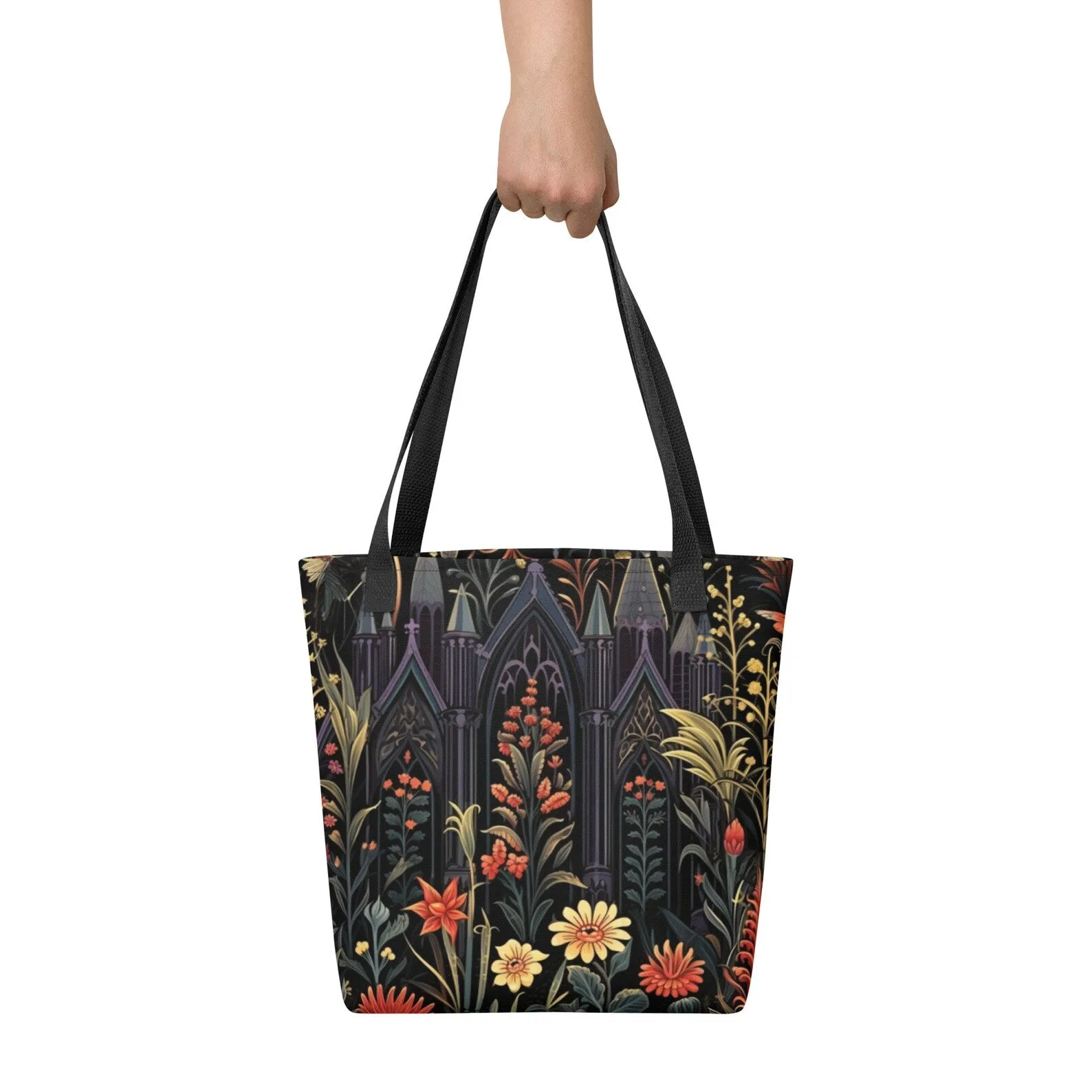 WSH - Gothic Garden - all over print gothic tote bag