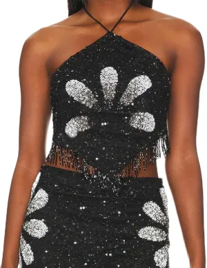 Y2k Women Floral Halter Tank Crop Top Sexy Tie Up Backless Sleeveless Slim Fit Cami Going Out Camisole Summer