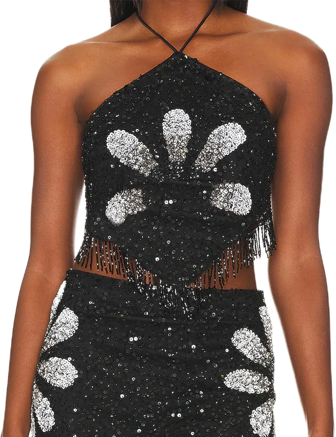 Y2k Women Floral Halter Tank Crop Top Sexy Tie Up Backless Sleeveless Slim Fit Cami Going Out Camisole Summer