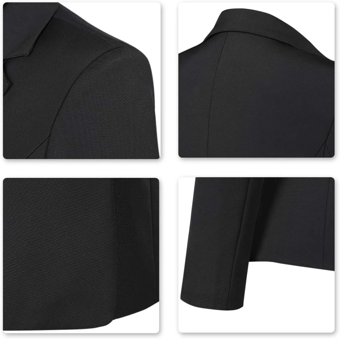 YYNUDA Women's Casual Long Sleeve Two Button Suit Jacket Work Office Blazer Jacket